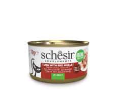Schesir Complements Cat Wet Food In Jelly Can Tuna With Red Mullet 70g